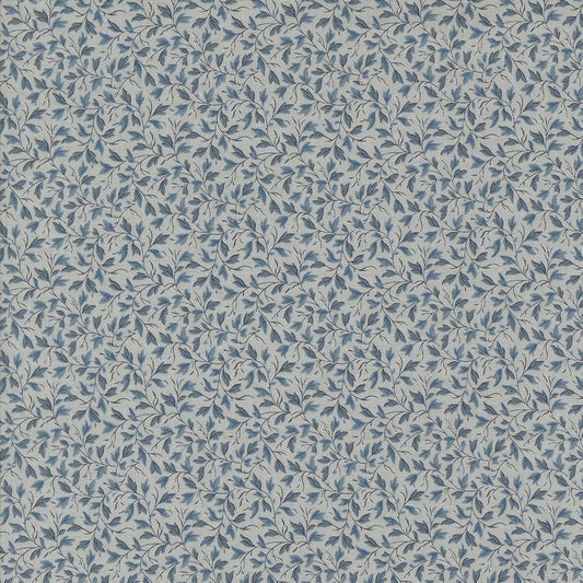 Sacre Bleu Leaves Vine Ciel Blue M1397615 by French General for Moda fabrics (sold in 25cm increments)