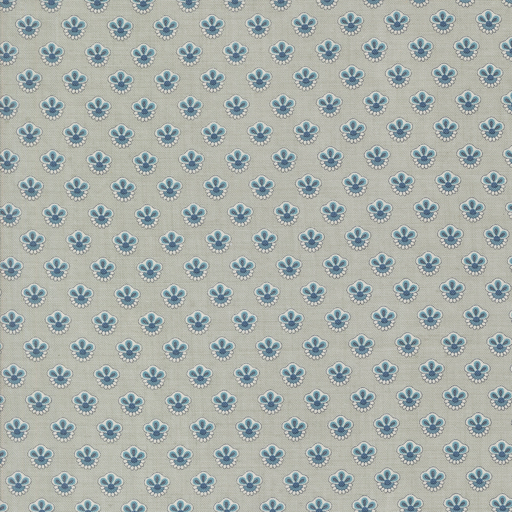 Sacre Bleu Campanule Ciel Blue M1397714 by French General for Moda fabrics (sold in 25cm increments)