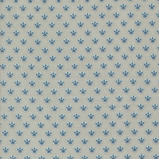 Sacre Bleu Campanule Ciel Blue M1397714 by French General for Moda fabrics (sold in 25cm increments)