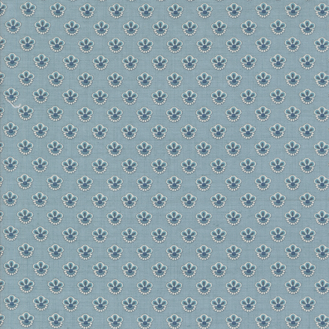 Sacre Bleu Campanule French Blue M1397715 by French General for Moda fabrics (sold in 25cm increments)