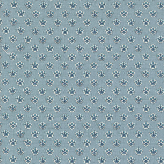 Sacre Bleu Campanule French Blue M1397715 by French General for Moda fabrics (sold in 25cm increments)