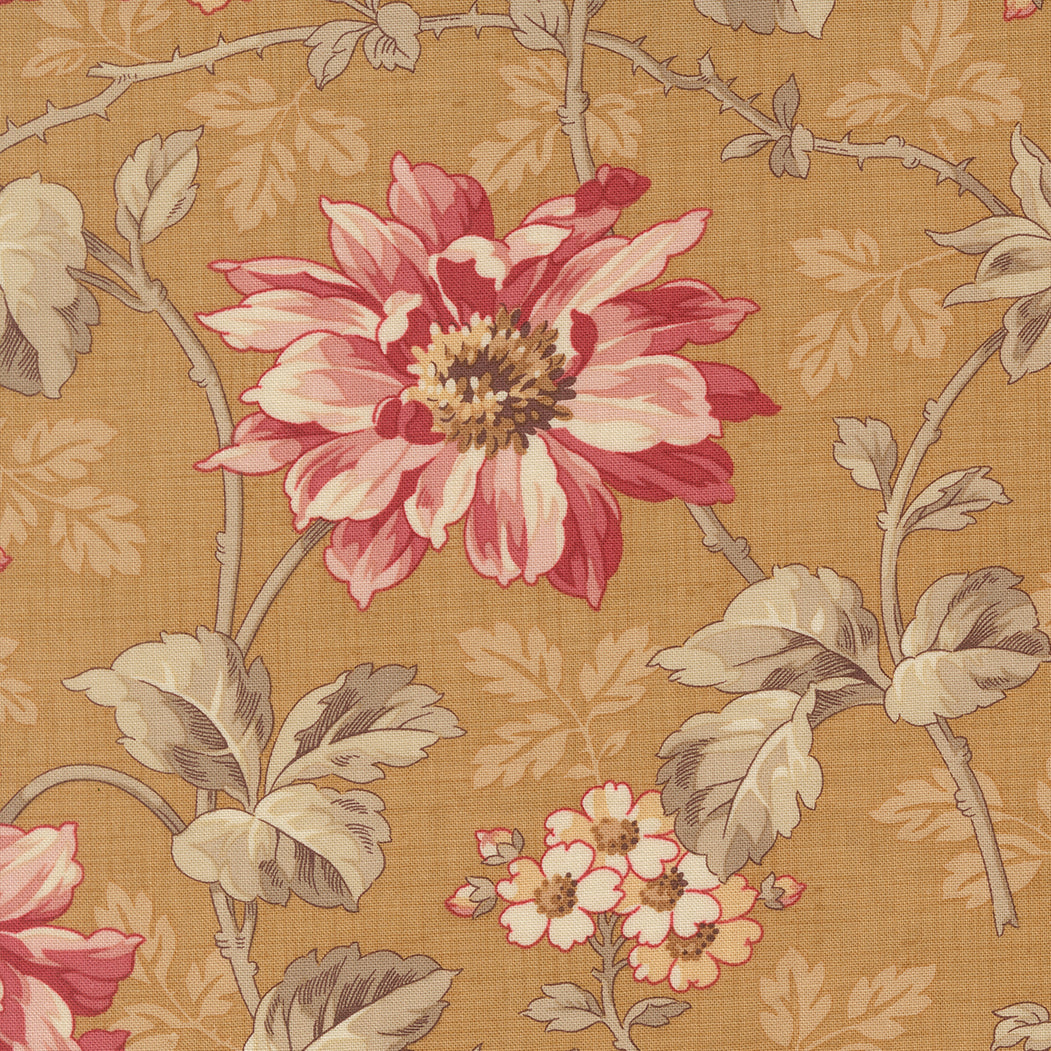 Joie De Vivre Angelique Floral Tea M1398013 by French General for Moda Fabrics (sold in 25cm increments)