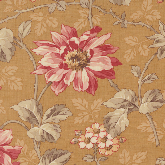 Joie De Vivre Angelique Floral Tea M1398013 by French General for Moda Fabrics (sold in 25cm increments)