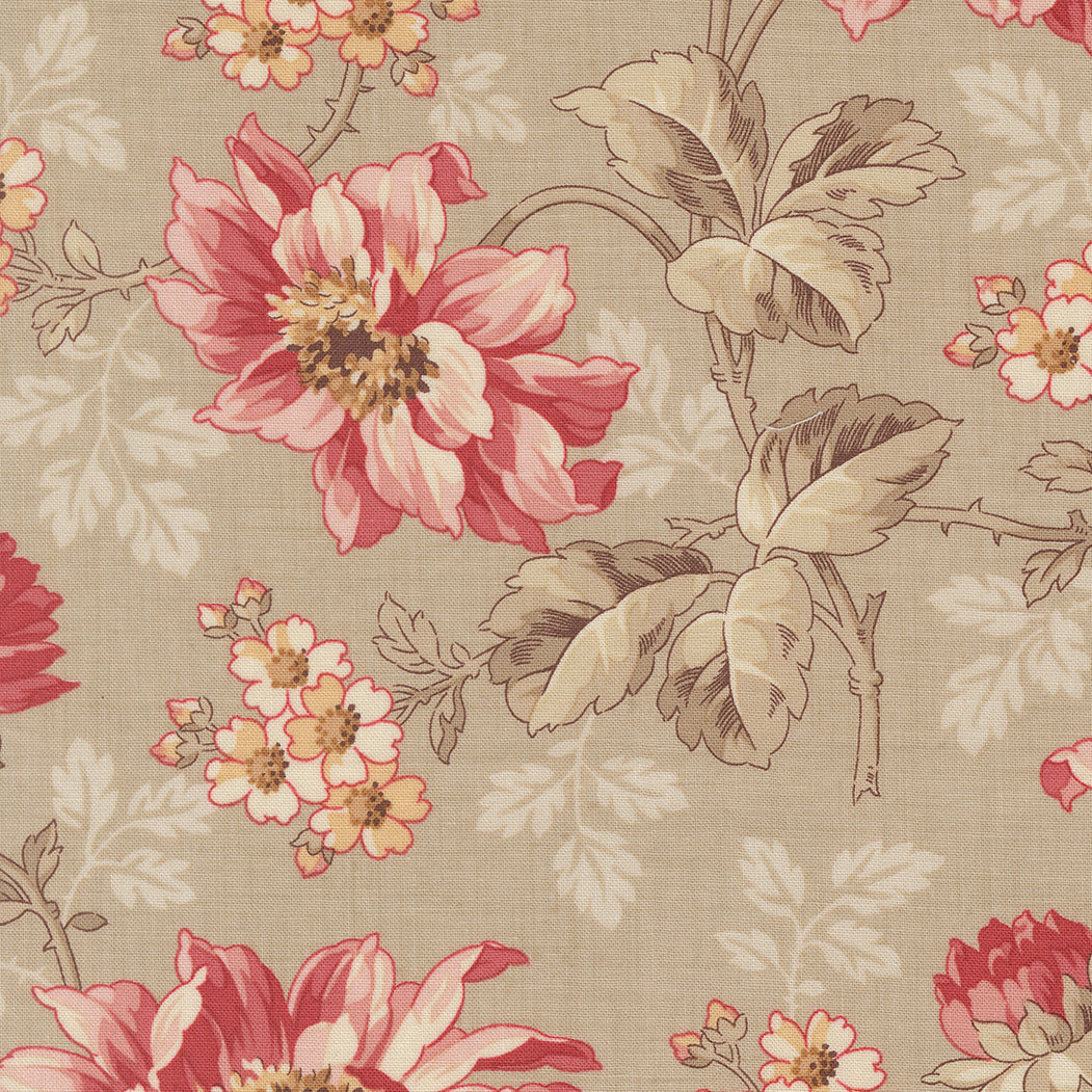 Joie De Vivre Angelique Floral Roche M1398014 by French General for Moda Fabrics (sold in 25cm increments)