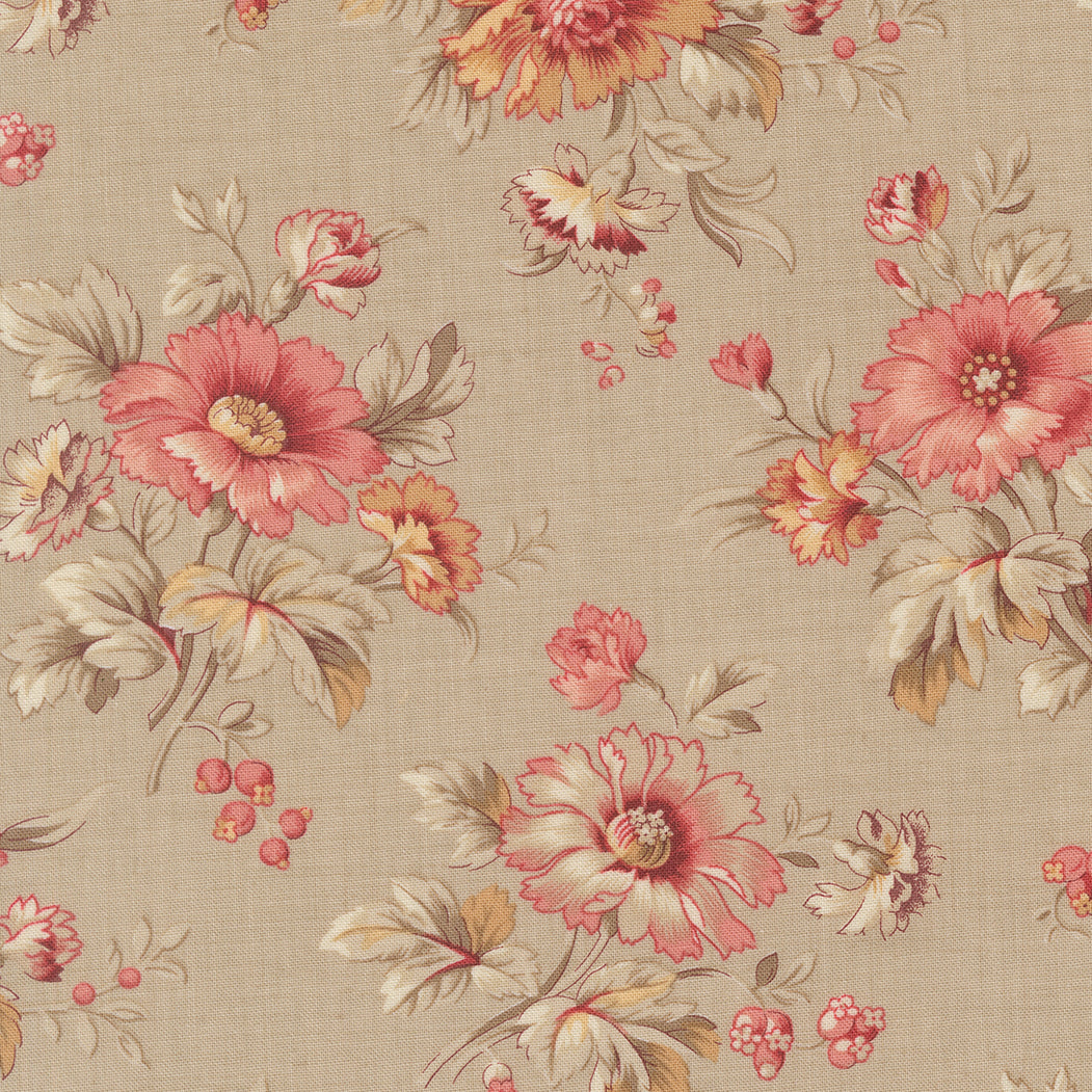 Joie De Vivre Cosmos Floral Roche M139115 by French General for Moda Fabrics (sold in 25cm increments)