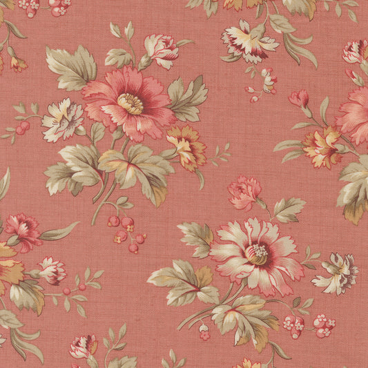 Joie De Vivre Cosmos Floral Clay M139116 by French General for Moda Fabrics (sold in 25cm increments)