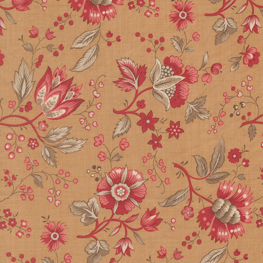 Joie De Vivre Rural Jardin Tea M1398214 by French General for Moda Fabrics (sold in 25cm increments)