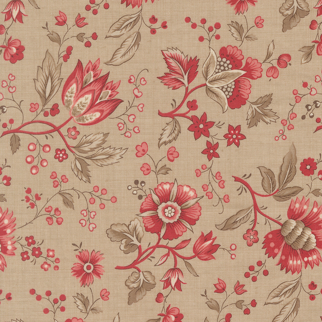 Joie De Vivre Rural Jardin Roche M1398215 by French General for Moda Fabrics (sold in 25cm increments)