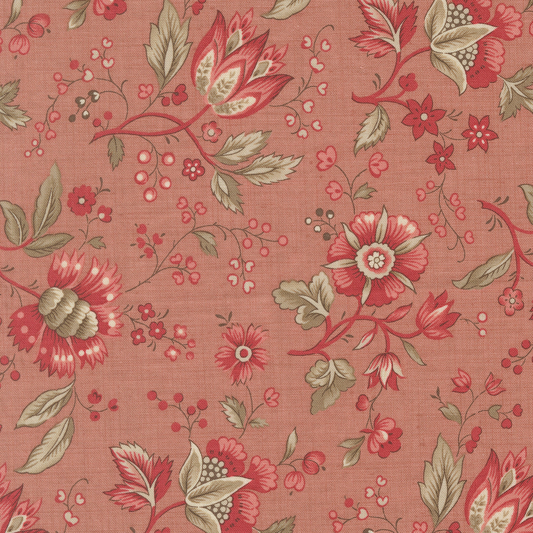 Joie De Vivre Rural Jardin Clay M1398216 French General for Moda Fabrics (sold in 25cm increments)