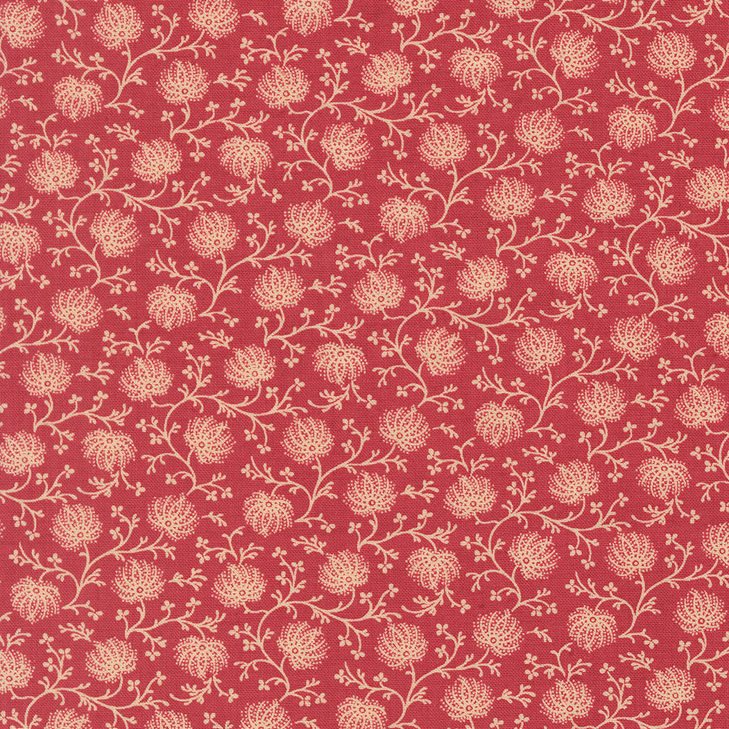 Joie De Vivre Campanule Blender Rouge M1398613 French General for Moda Fabrics (sold in 25cm increments)