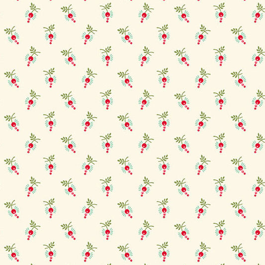 Sugarberry Sugar Berries Cream A1464L by Andover Fabrics (sold in 25cm increments)