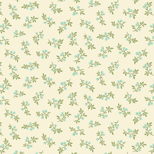 Sugarberry Winter Berries Cream A1466L by Andover Fabrics (sold in 25cm increments)