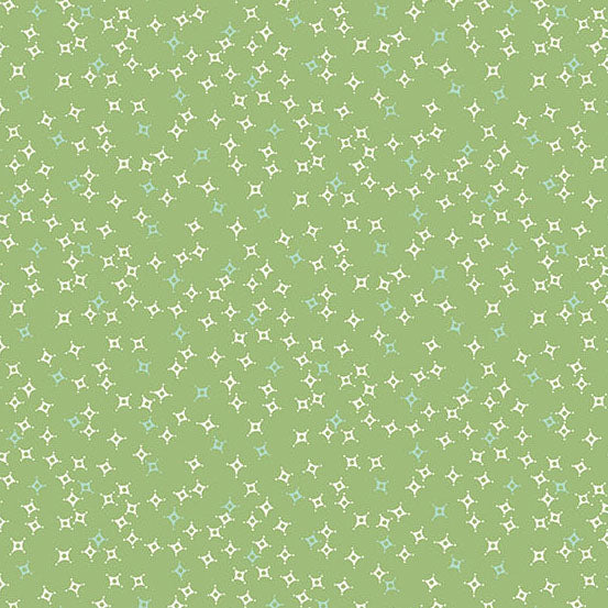 Sugarberry Night Sky Green A1470G by Andover Fabrics (sold in 25cm increments)
