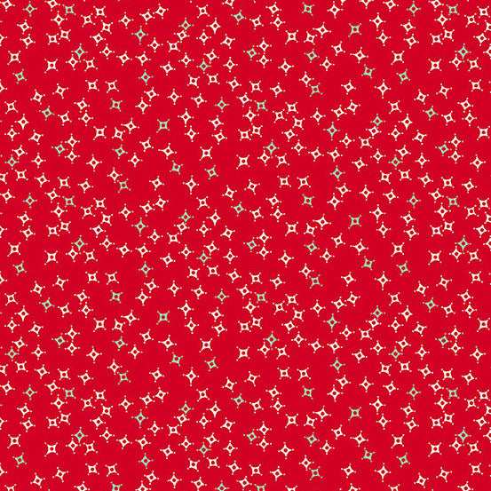 Sugarberry Night Sky Red A1470R by Andover Fabrics (sold in 25cm increments)