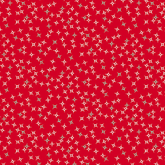 Sugarberry Night Sky Red A1470R by Andover Fabrics (sold in 25cm increments)
