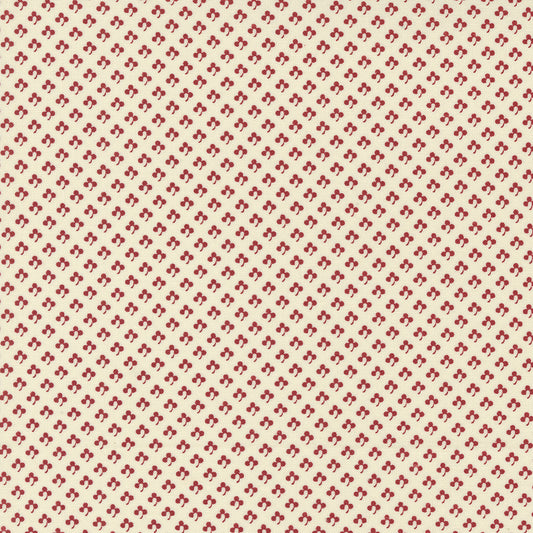 Union Square Cream Red Clever Blends M1495721 by Minick and Simpson for Moda (sold in 25cm increments)