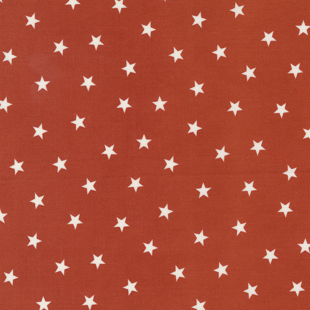 Sunrise Side Rust Sparse Star M1496424 by Minick and Simpson for Moda Fabrics (sold in 25cm increments)