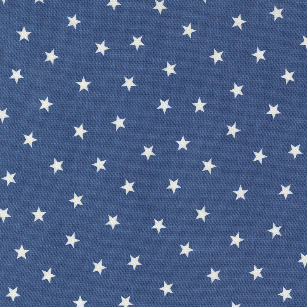 Sunrise Side Blue Sparse Star M1496426 by Minick and Simpson for Moda Fabrics (sold in 25cm increments)