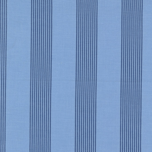 Sunrise Side Light Blue Stripe M1496617 by Minick and Simpson for Moda Fabrics (sold in 25cm increments)