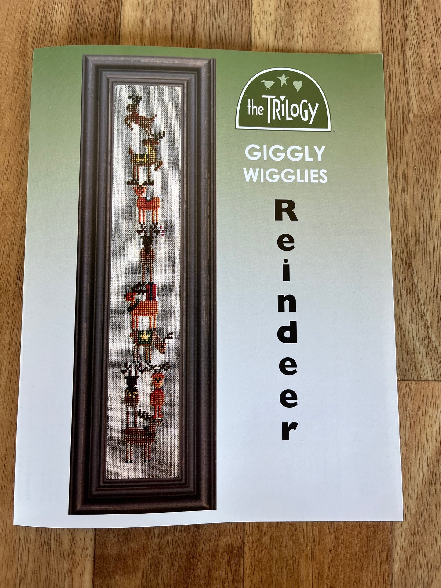 Giggly Wiggles Reindeer Cross Stitch Pattern by The Trilogy