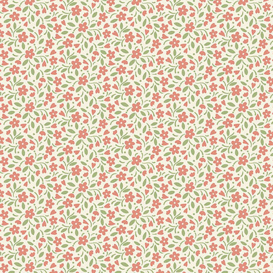 Heartland Hearts and Flowers Azalea A1587E by Judy Jarvi for Andover Fabrics (sold in 25cm increments)