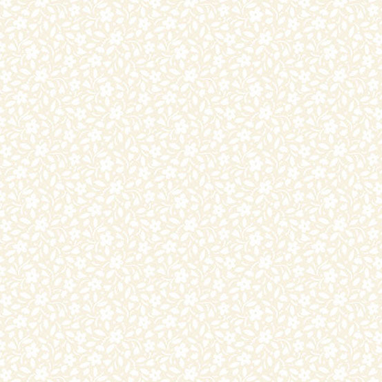 Heartland Hearts and Flowers Cream A1587L by Judy Jarvi for Andover Fabrics (sold in 25cm increments)