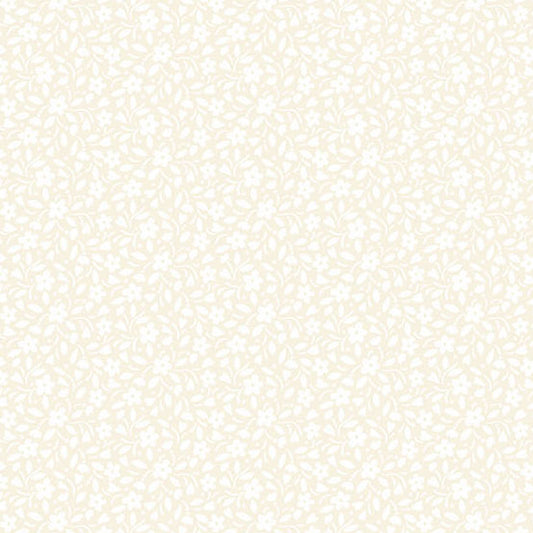 Heartland Hearts and Flowers Cream A1587L by Judy Jarvi for Andover Fabrics (sold in 25cm increments)