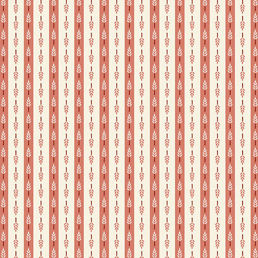 Heartland Harvest Stripe Clay A1588R by Judy Jarvi for Andover Fabrics (sold in 25cm increments)