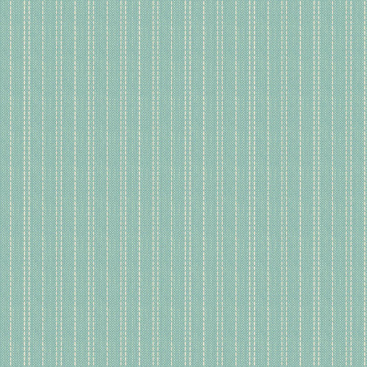 Creating Memories Spring Seam Stripe Teal by Tilda (sold in 25cm increments)