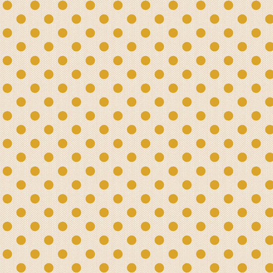 Creating Memories Spring Polka Dot Yellow by Tilda (sold in 25cm increments)