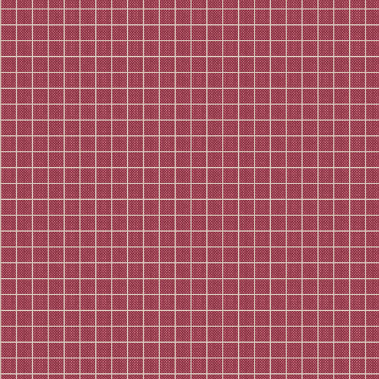 Tilda: Winter - Plaid in Burgundy Tilda: Winter - Plaid in Burgundy
