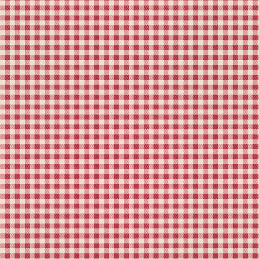 Creating Memories Winter Gingham Red by Tilda (sold in 25cm increments)