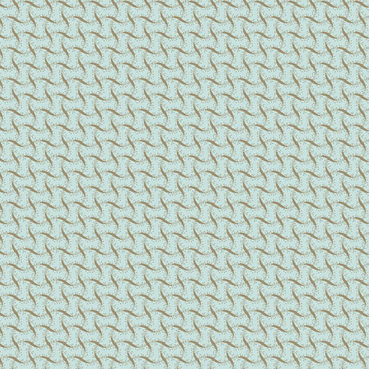 Sewing Bird Ribbon Weave Adriatic A1611LB Laundry Basket Quilts for Andover Fabrics (sold in 25cm increments)