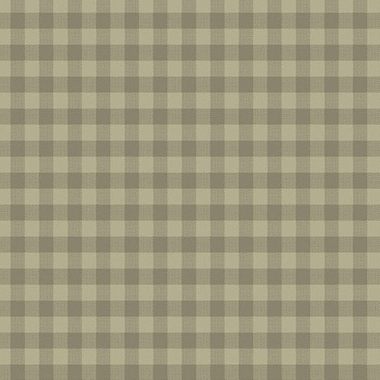 Quiltessential Gingham Flax A1673N by Laundry Basket Quilts for Andover Fabrics (sold in 25cm increments)