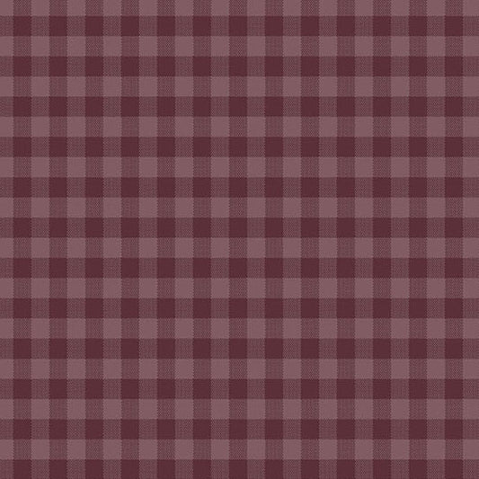 Quiltessential Gingham Plum A1673P by Laundry Basket Quilts for Andover Fabrics (sold in 25cm increments)