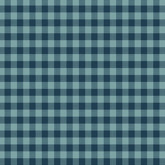 Quiltessential Gingham Indigo A1673T by Laundry Basket Quilts for Andover Fabrics (sold in 25cm increments)