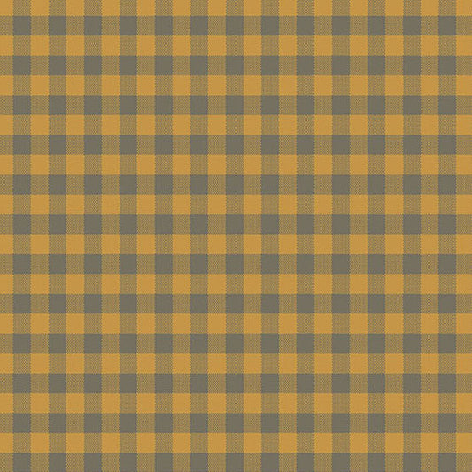 Quiltessential Gingham Tumeric A1673Y1 by Laundry Basket Quilts for Andover Fabrics (sold in 25cm increments)