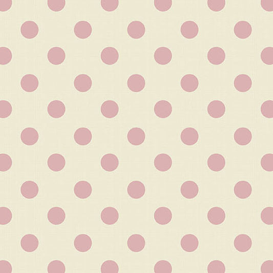 Quiltessential Large Dot Blush A1674E by Laundry Basket Quilts for Andover Fabrics (sold in 25cm increments)