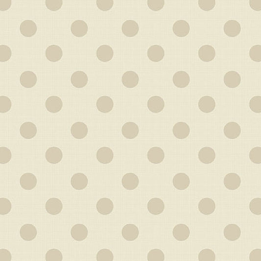 Quiltessential Large Dot Ivory A1674L by Laundry Basket Quilts for Andover Fabrics (sold in 25cm increments)