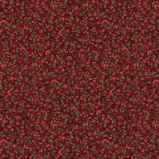 Star Of Wonder - Star of Light Berries Red 6110 by Nancy Halvorsen for Benartex Fabrics (sold in 25cm increments)