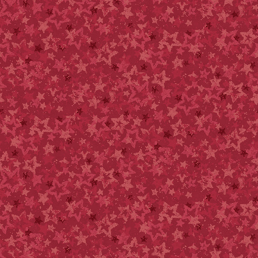 Star Of Wonder - Star of Light Heavenly Star Red 6410 by Nancy Halvorsen for Benartex Fabrics (sold in 25cm increments)