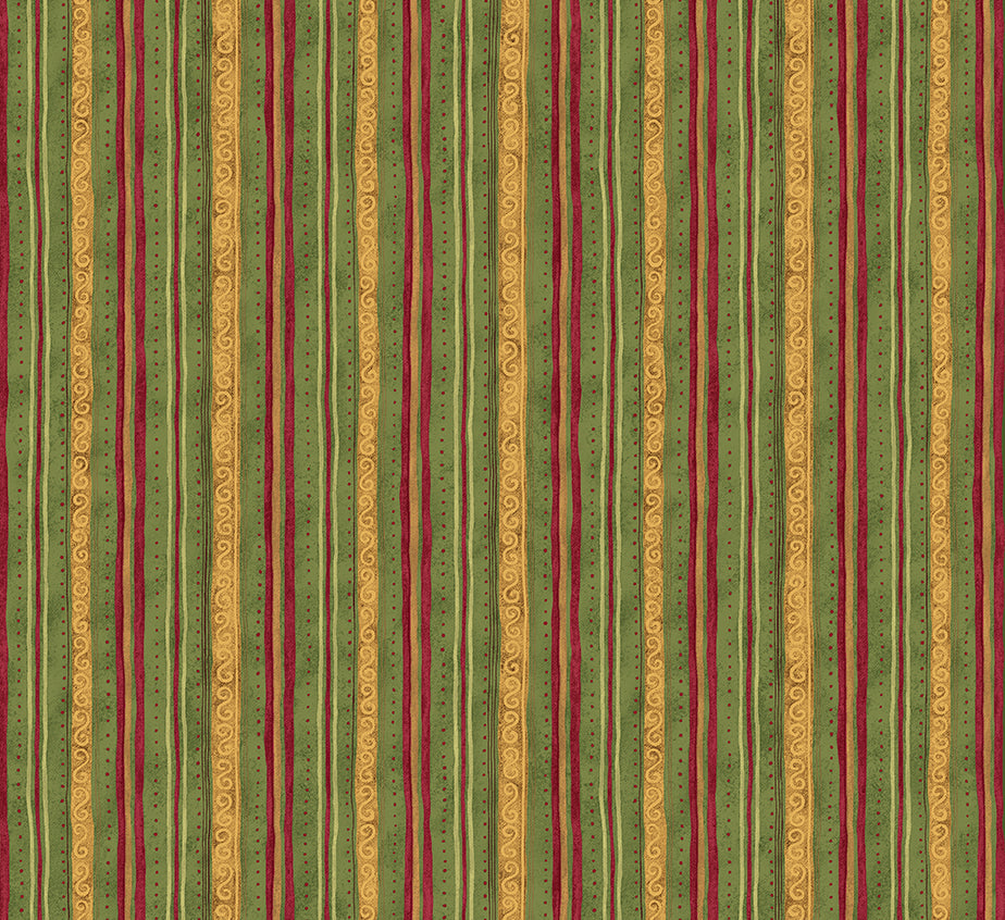 Star Of Wonder - Star of Light  Scroll Green 6644 by Nancy Halvorsen for Benartex Fabrics (sold in 25cm increments)