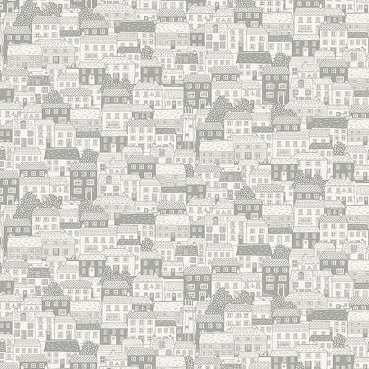 Driftwood Cottage Grey M173S by Makower (sold in 25cm increments)