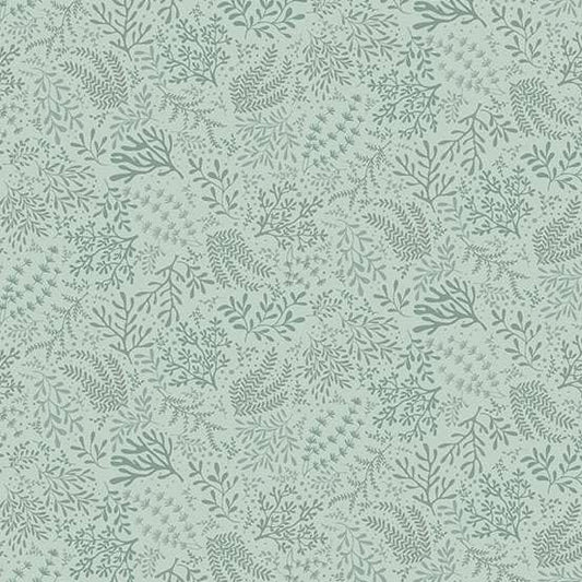 Driftwood Seagrass Green M178G by Makower (sold in 25cm increments)