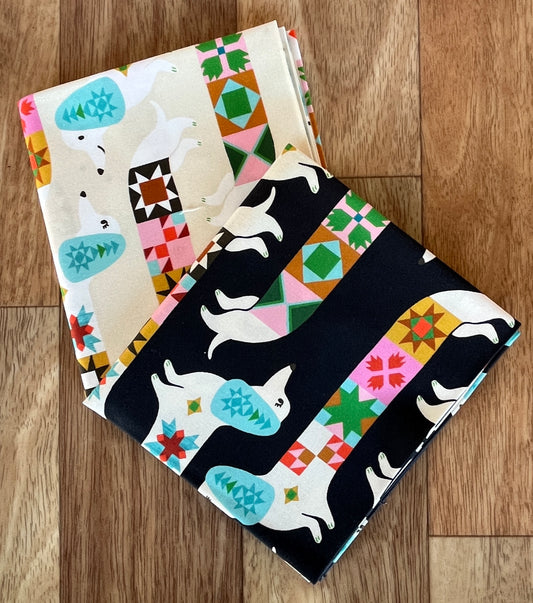 1800 Notion Quilty Dog Fat Quarter Bundle a Collaborative Collection by Ruby Star Society