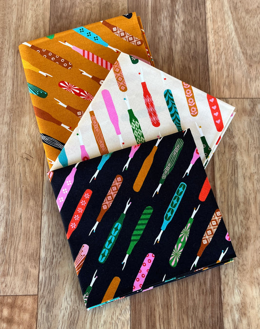 1800 Notion Seam Ripper Fat Quarter Bundle a Collaborative Collection by Ruby Star Society