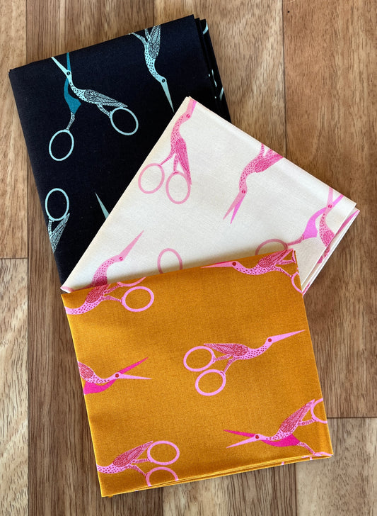 1800 Notion Stock Scissors Fat Quarter Bundle a Collaborative Collection by Ruby Star Society