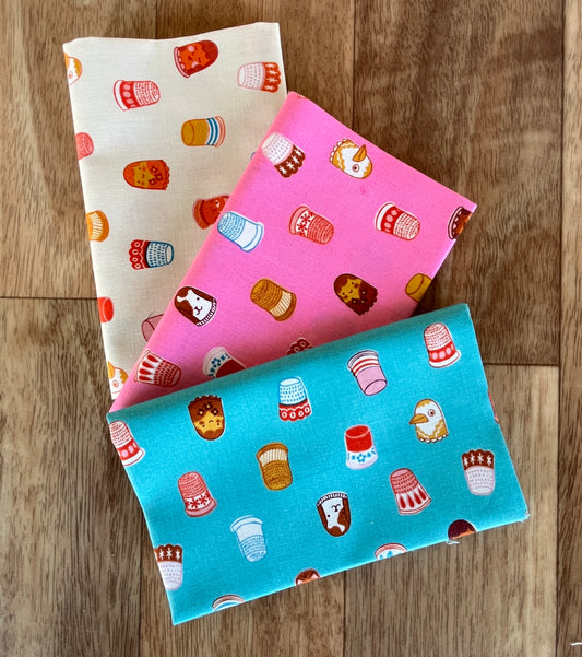 1800 Notion Thimbles Fat Eighth Bundle a Collaborative Collection by Ruby Star Society