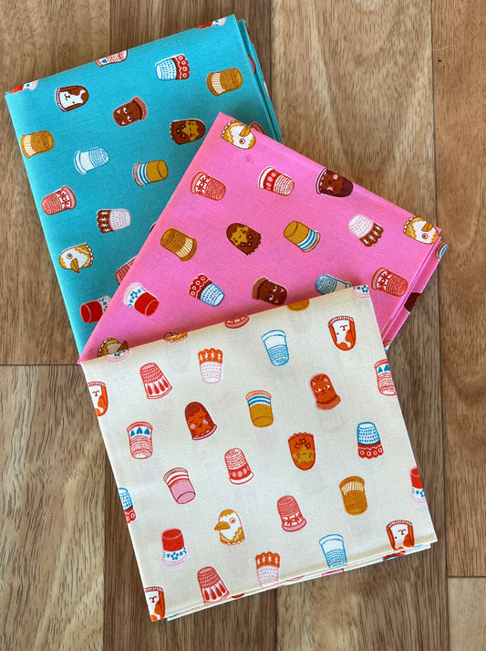 1800 Notion Thimbles Fat Quarter Bundle a Collaborative Collection by Ruby Star Society