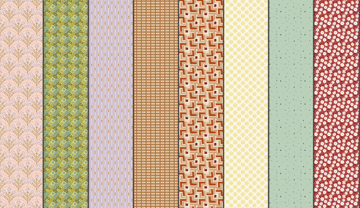 Gathered Lollies Four Blender Trentham M1829312 by Jen Kingwell for Moda Fabrics (sold in 25cm increments)